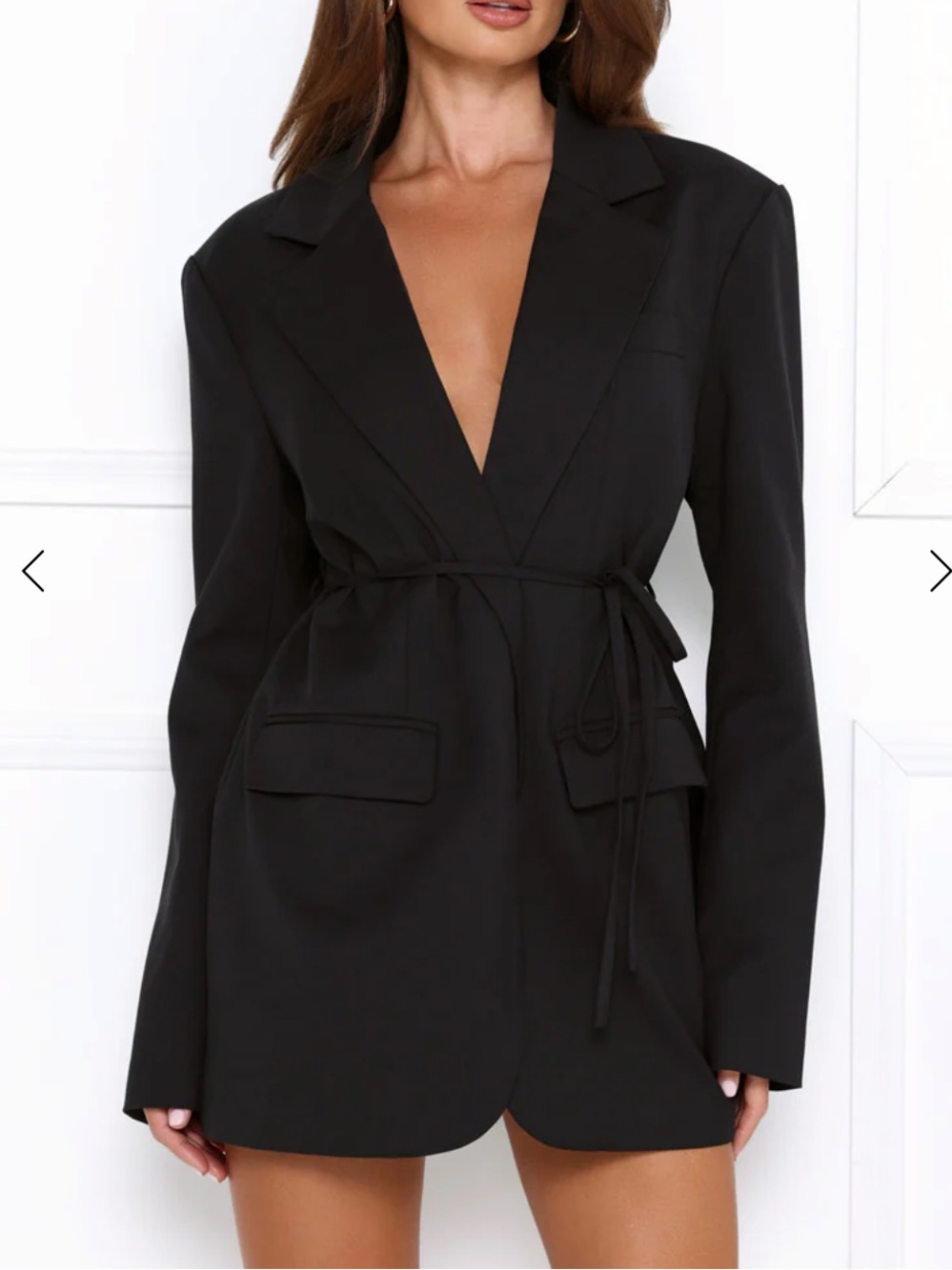 OLYMPIA BLAZER DRESS NOIR